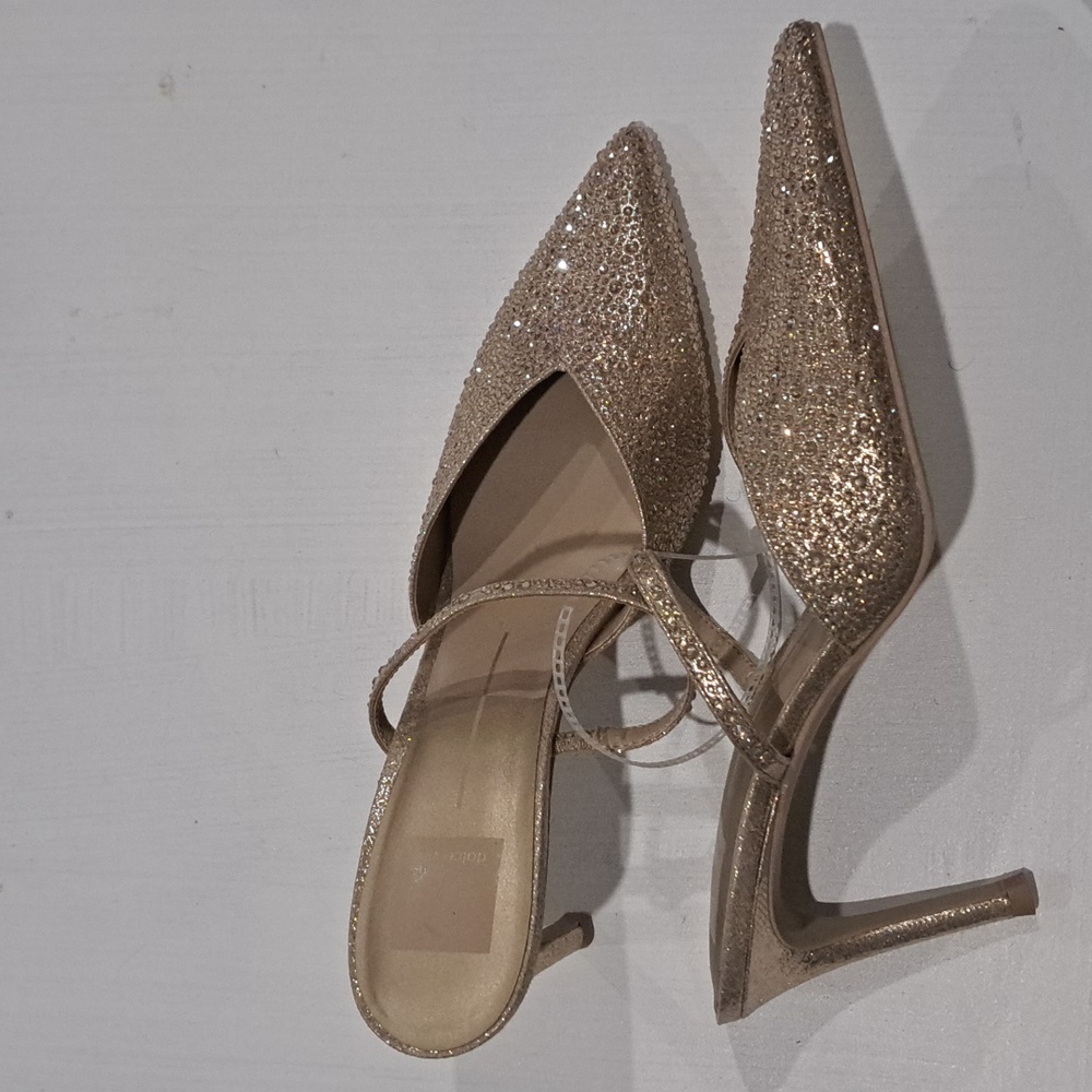 Dolce Vita Kanika Rhinestone Dress Mules - Picture 4 of 8